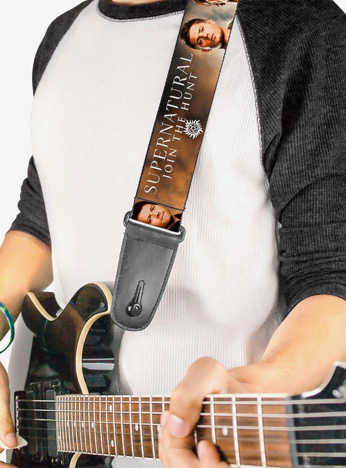 Supernatural Dean Sam Castiel Join The Hunt Guitar Strap, , hi-res