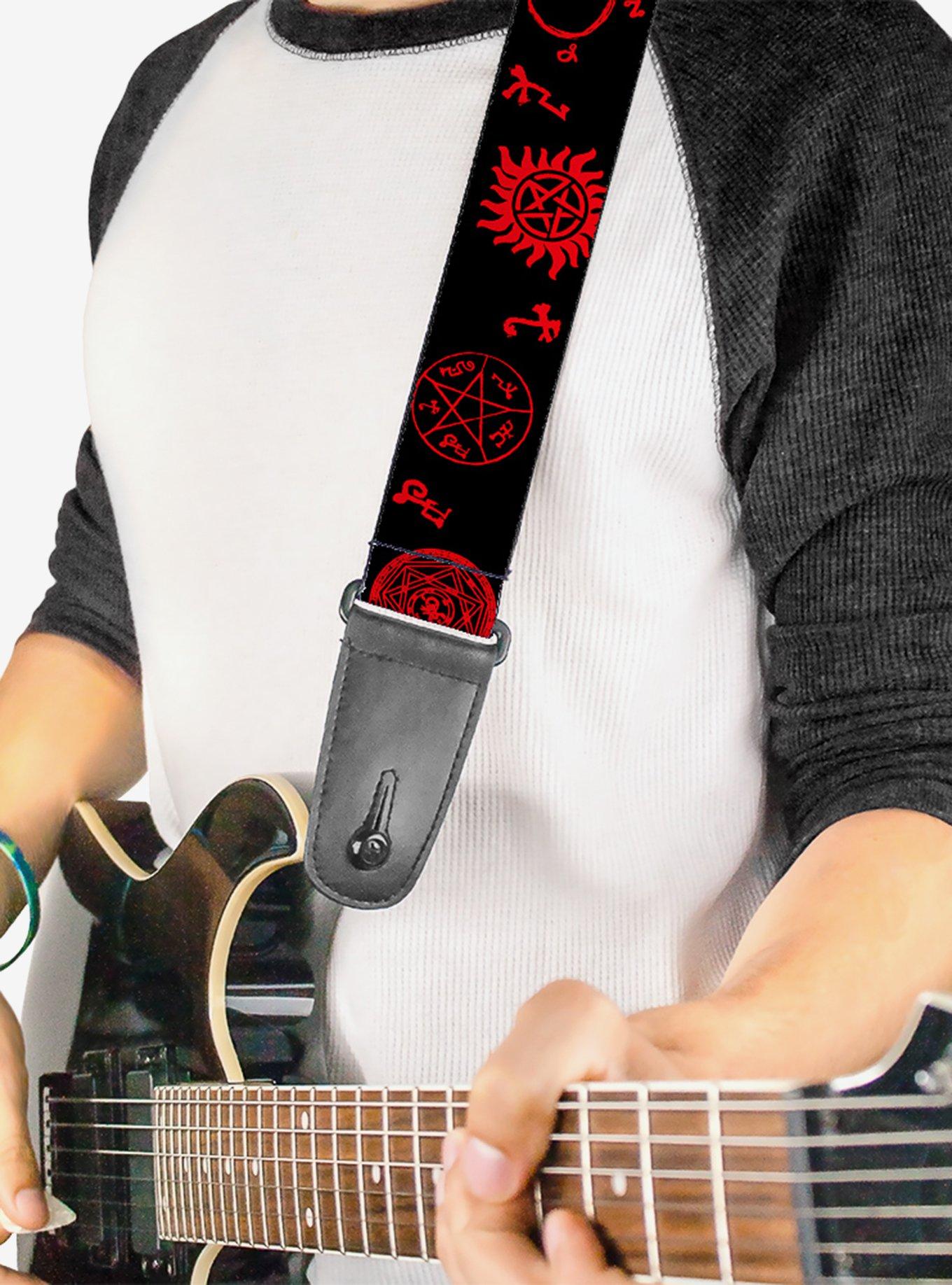 Supernatural Symbols Guitar Strap, , hi-res