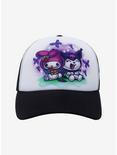 My Melody & Kuromi Airbrush Trucker Hat, , alternate