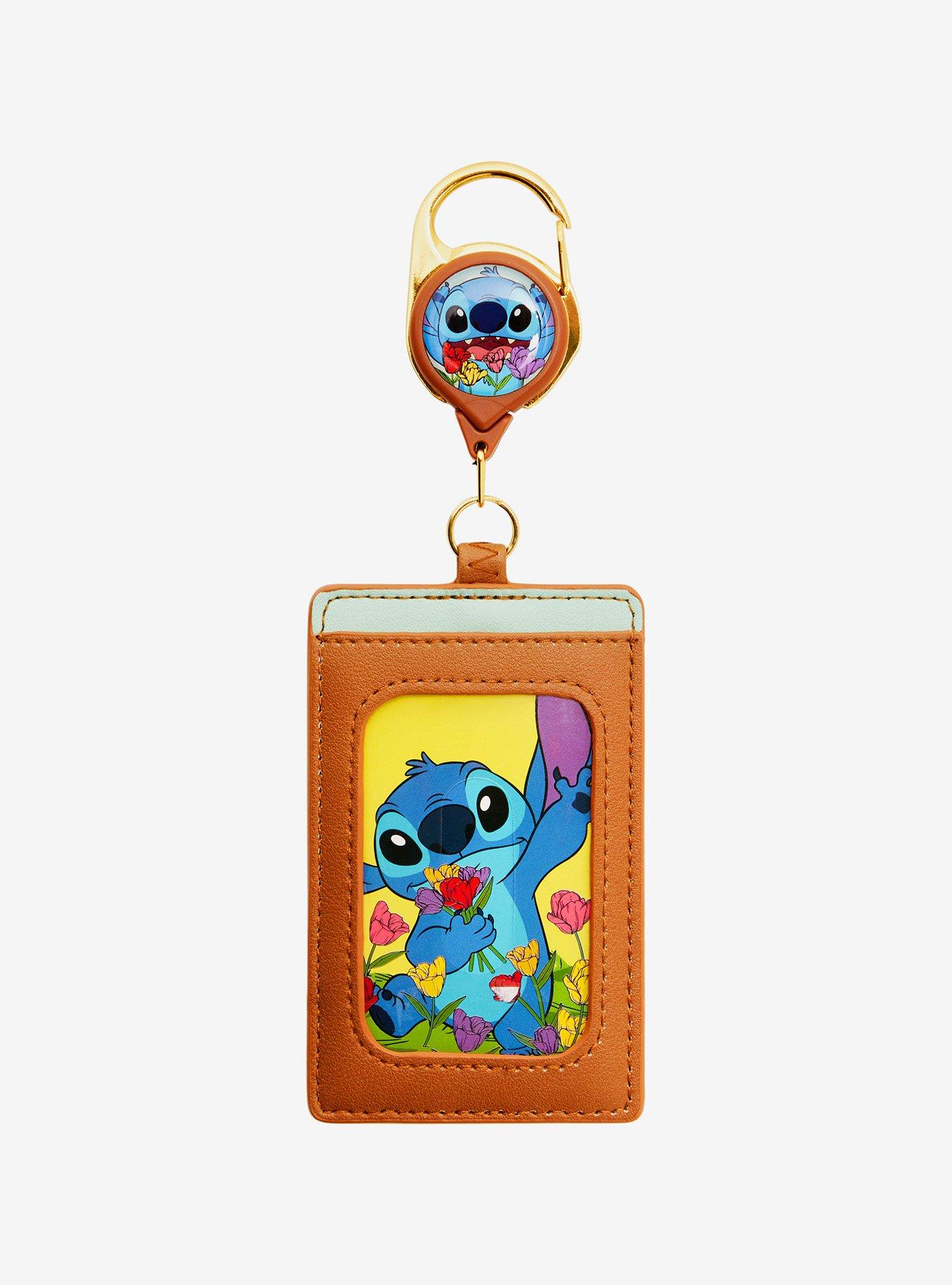 Loungefly Disney Lilo & Stitch Flowers Retractable Lanyard - BoxLunch Exclusive , , alternate