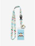 Loungefly Sanrio Cinnamoroll Camping Character Allover Print Lanyard - BoxLunch Exclusive, , alternate
