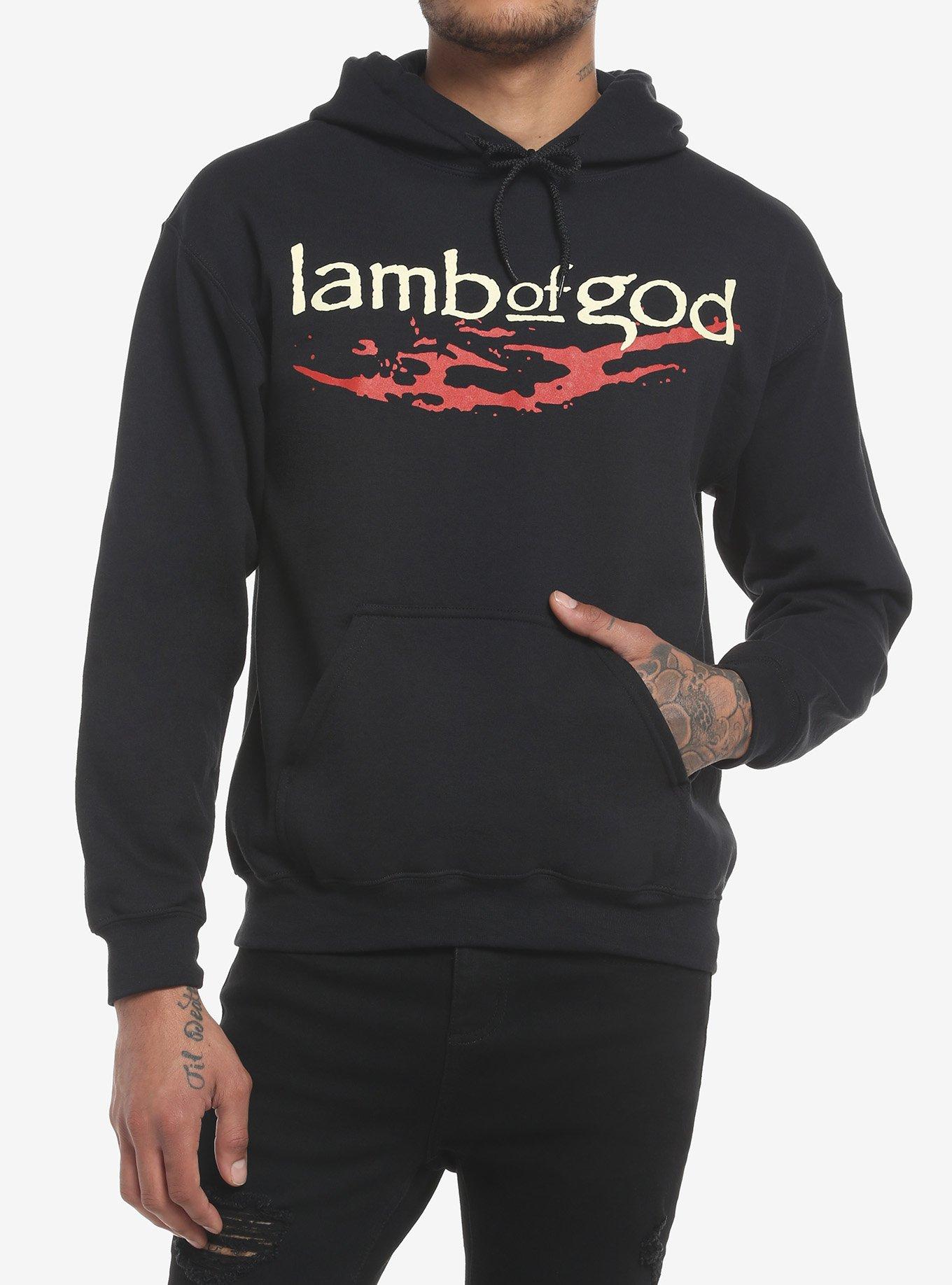 Lamb Of God Broken Jaw Hoodie, BLACK, alternate