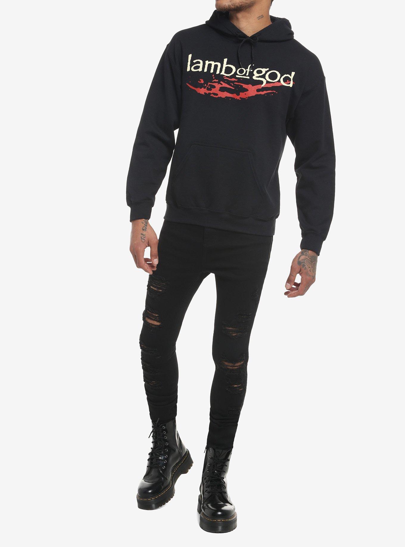 Lamb Of God Broken Jaw Hoodie, BLACK, alternate