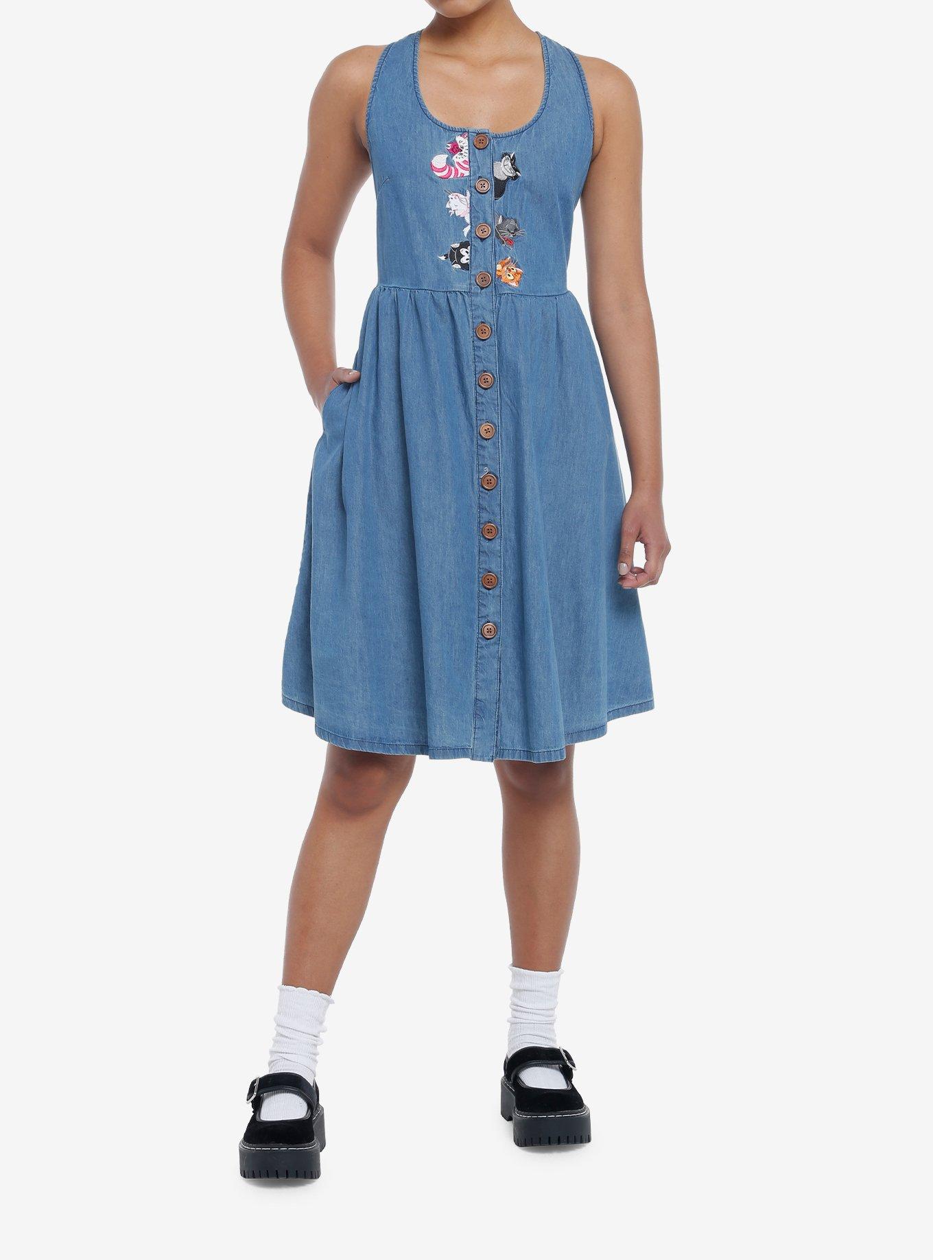 Disney Cats Denim Dress, MULTI, alternate