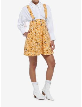 Disney Chip 'N' Dale Fall Floral Suspender Skirt, , hi-res