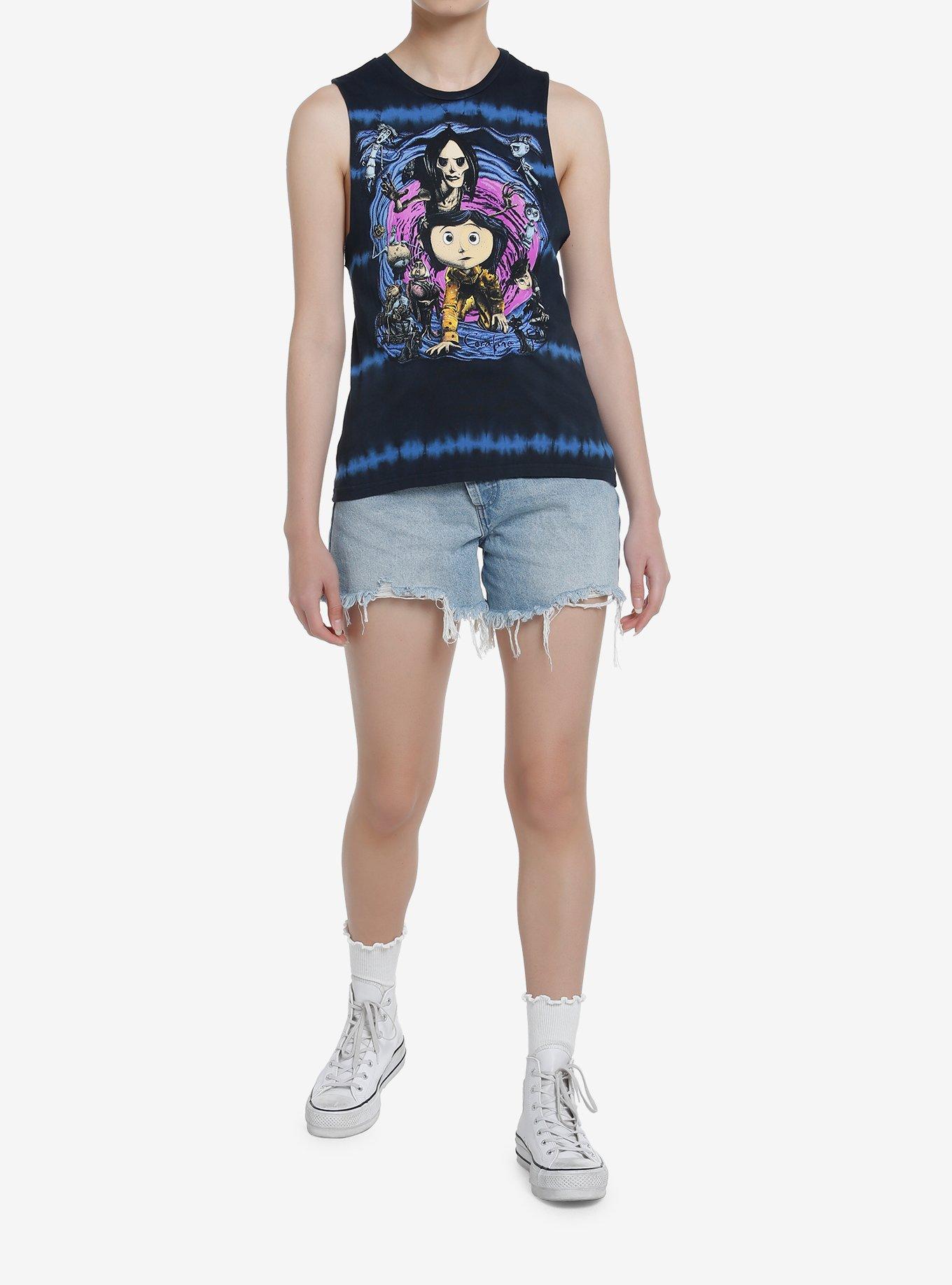 Coraline Tie-Dye Girls Muscle Tank Top, MULTI, alternate
