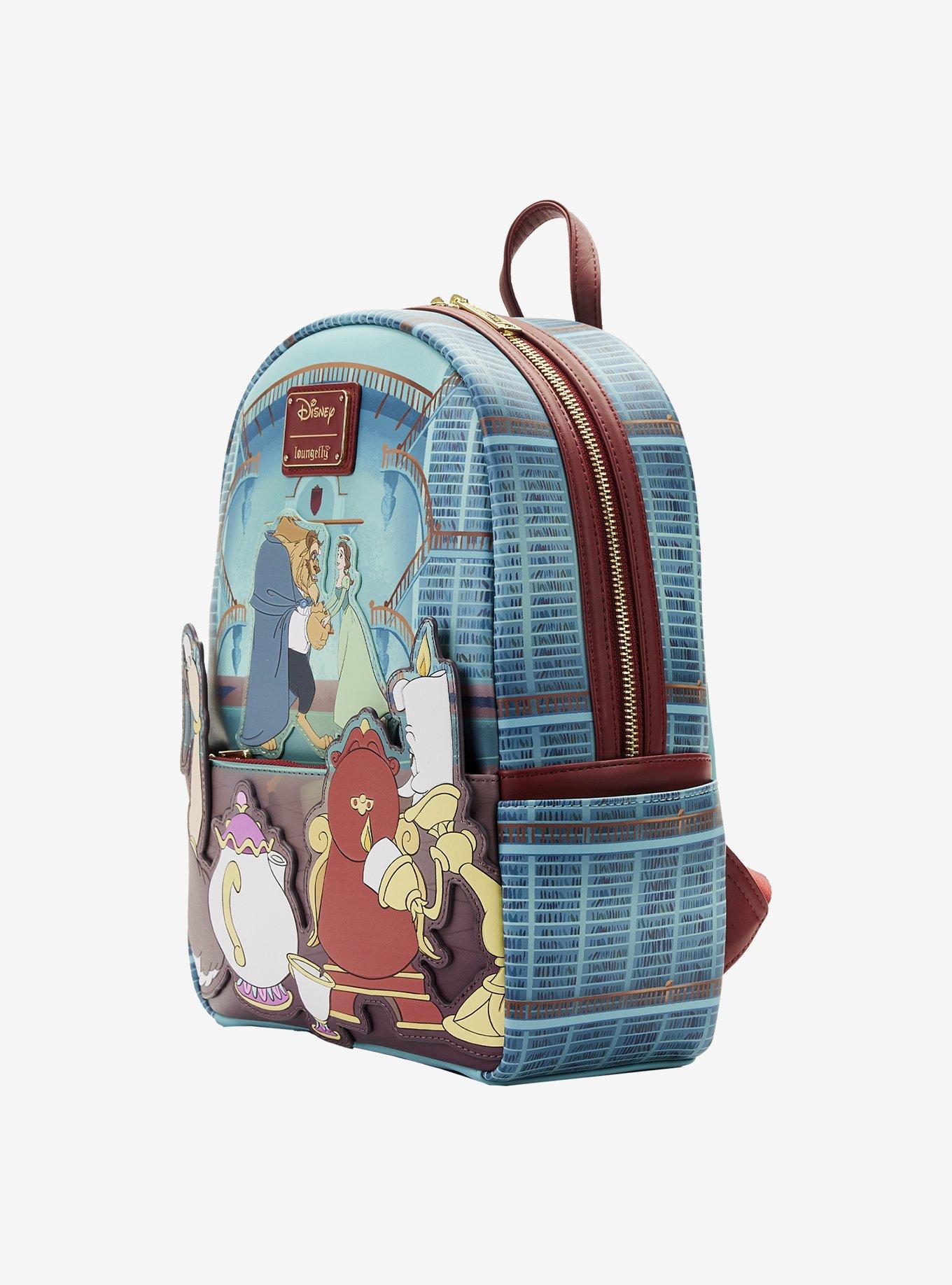 Loungefly Disney Beauty and the Beast Library Mini Backpack, , alternate