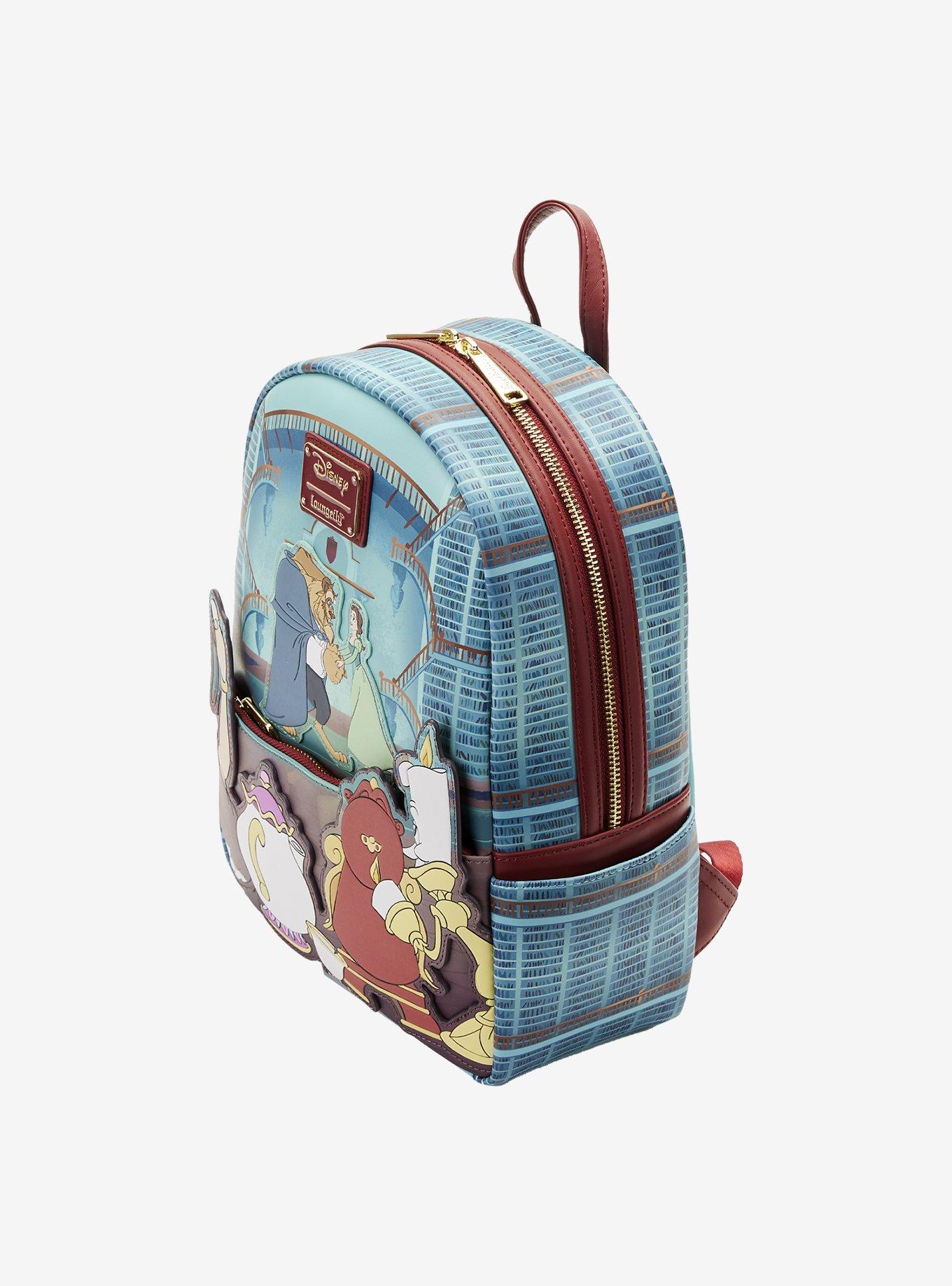 Loungefly Disney Beauty and the Beast Library Mini Backpack, , alternate