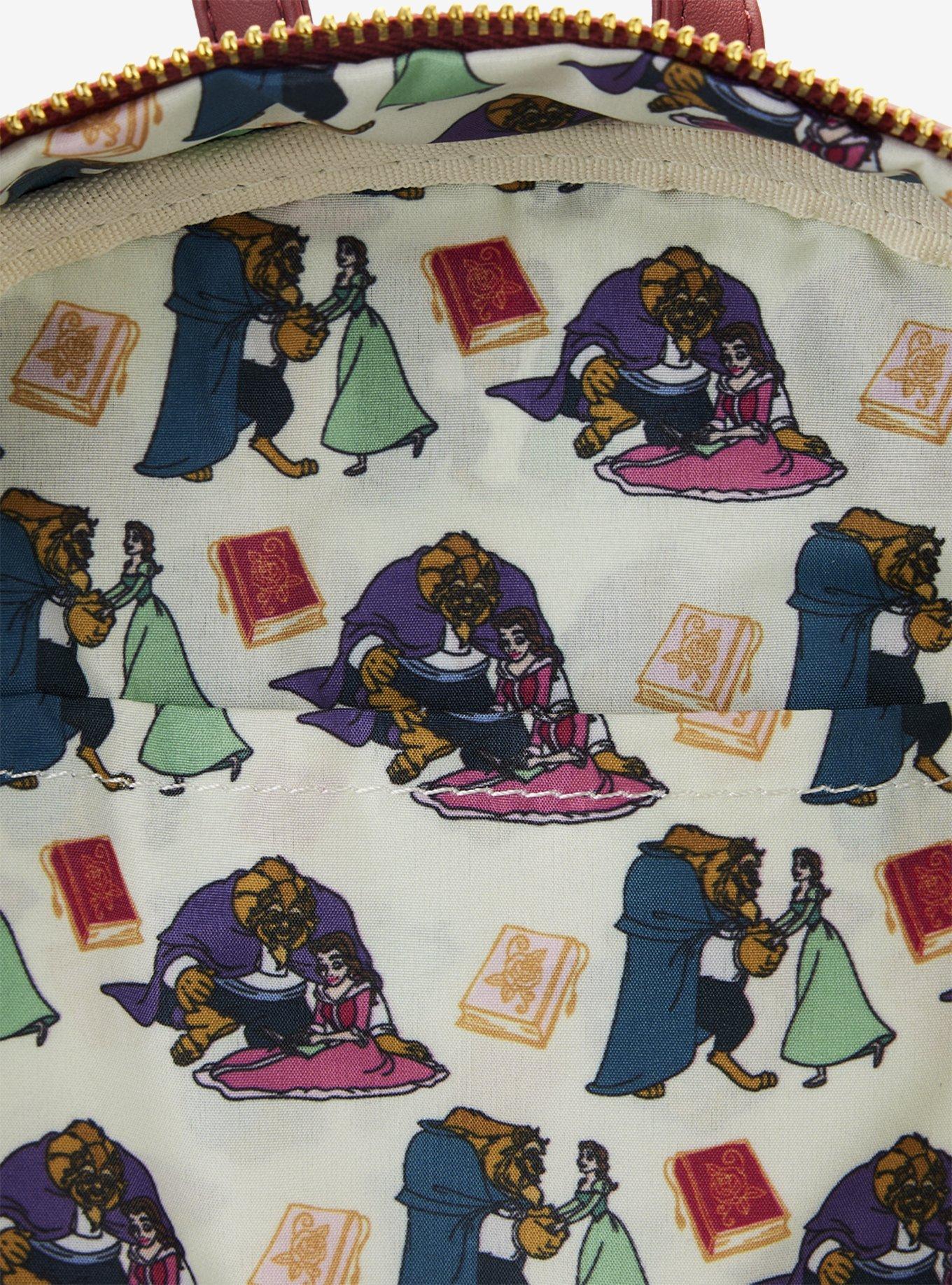 Loungefly Disney Beauty and the Beast Library Mini Backpack, , alternate
