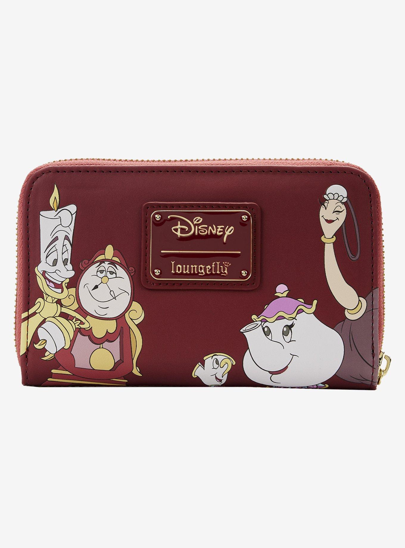 Loungefly Disney Beauty and the Beast Library Small Zip Wallet, , alternate