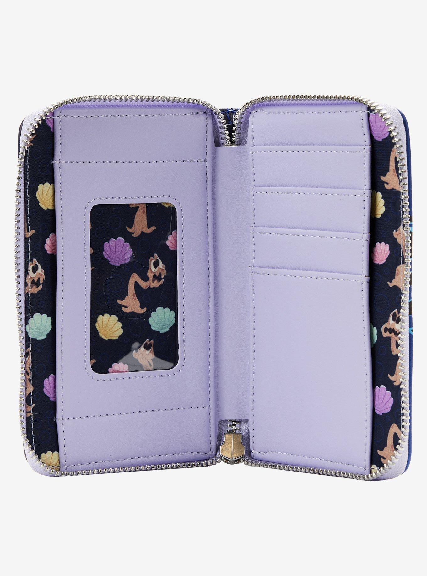 Loungefly Disney The Little Mermaid Ursula&rsquo;s Lair Glow-in-the-Dark Small Zip Wallet, , alternate