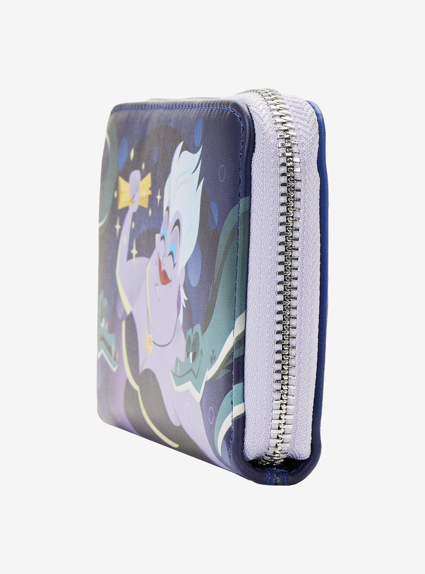 Loungefly Disney The Little Mermaid Ursula&rsquo;s Lair Glow-in-the-Dark Small Zip Wallet, , alternate