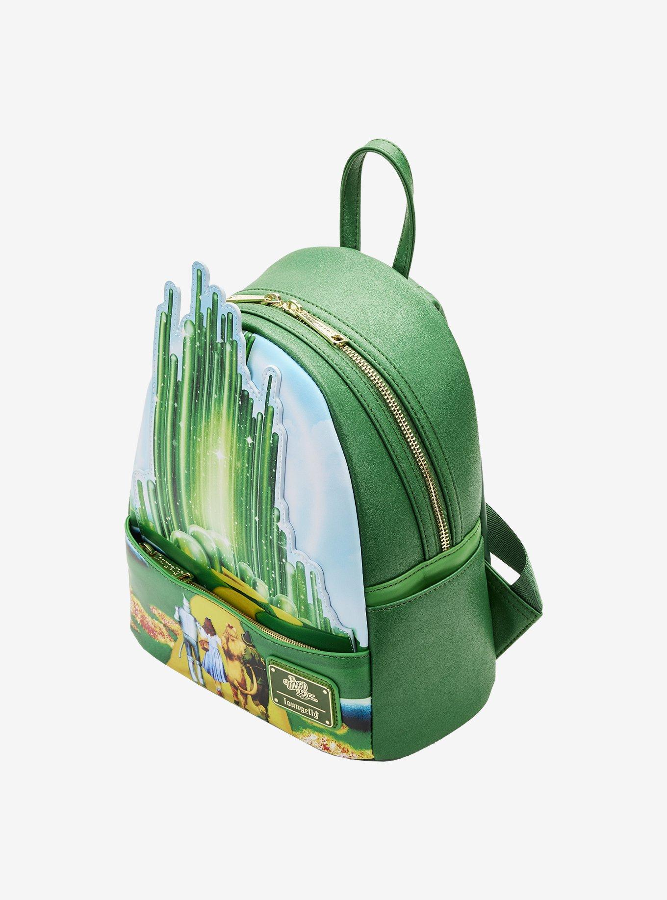Loungefly The Wizard of Oz Emerald City Glow-in-the-Dark Mini Backpack, , alternate