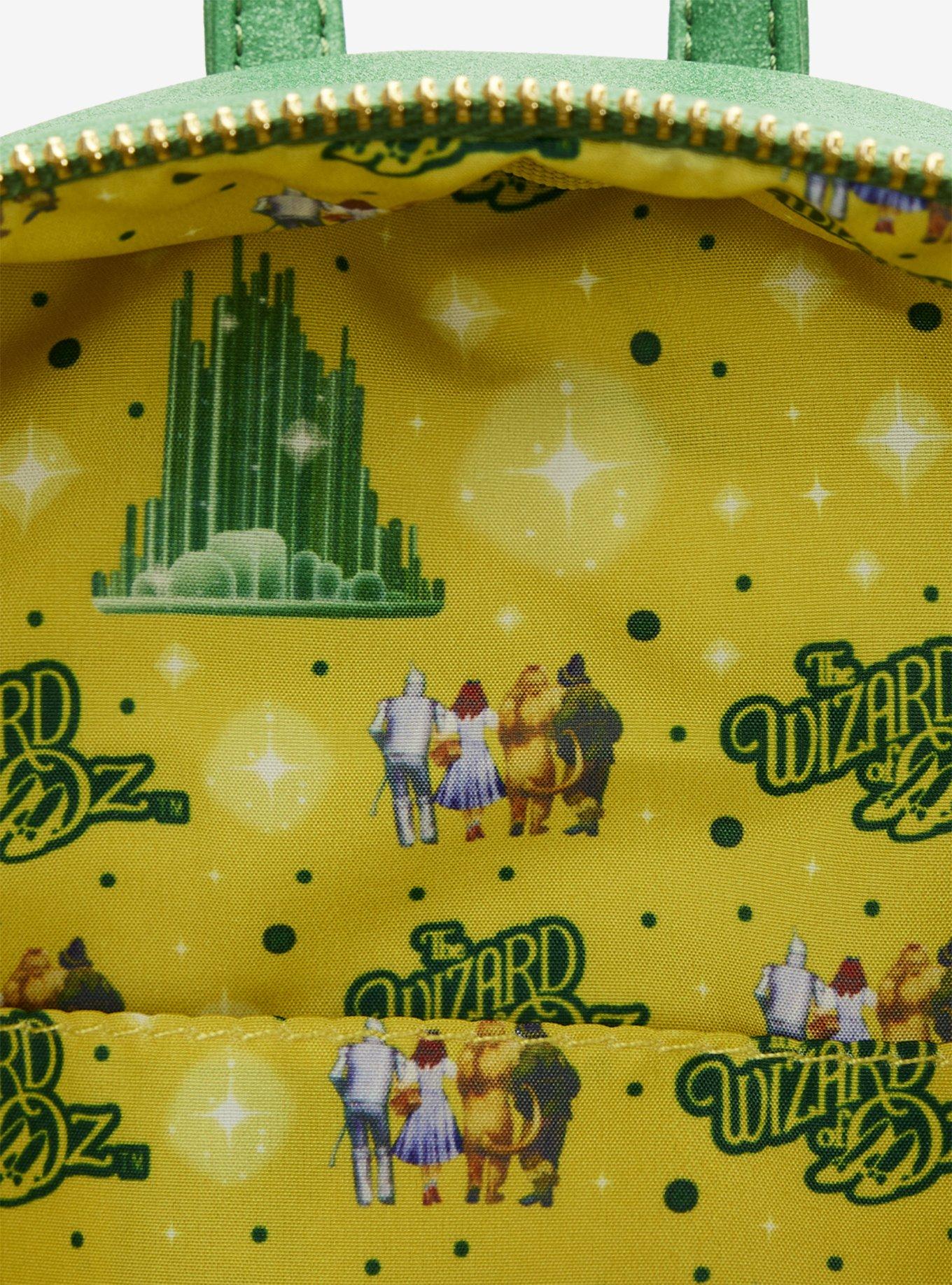 Loungefly The Wizard of Oz Emerald City Glow-in-the-Dark Mini Backpack, , alternate