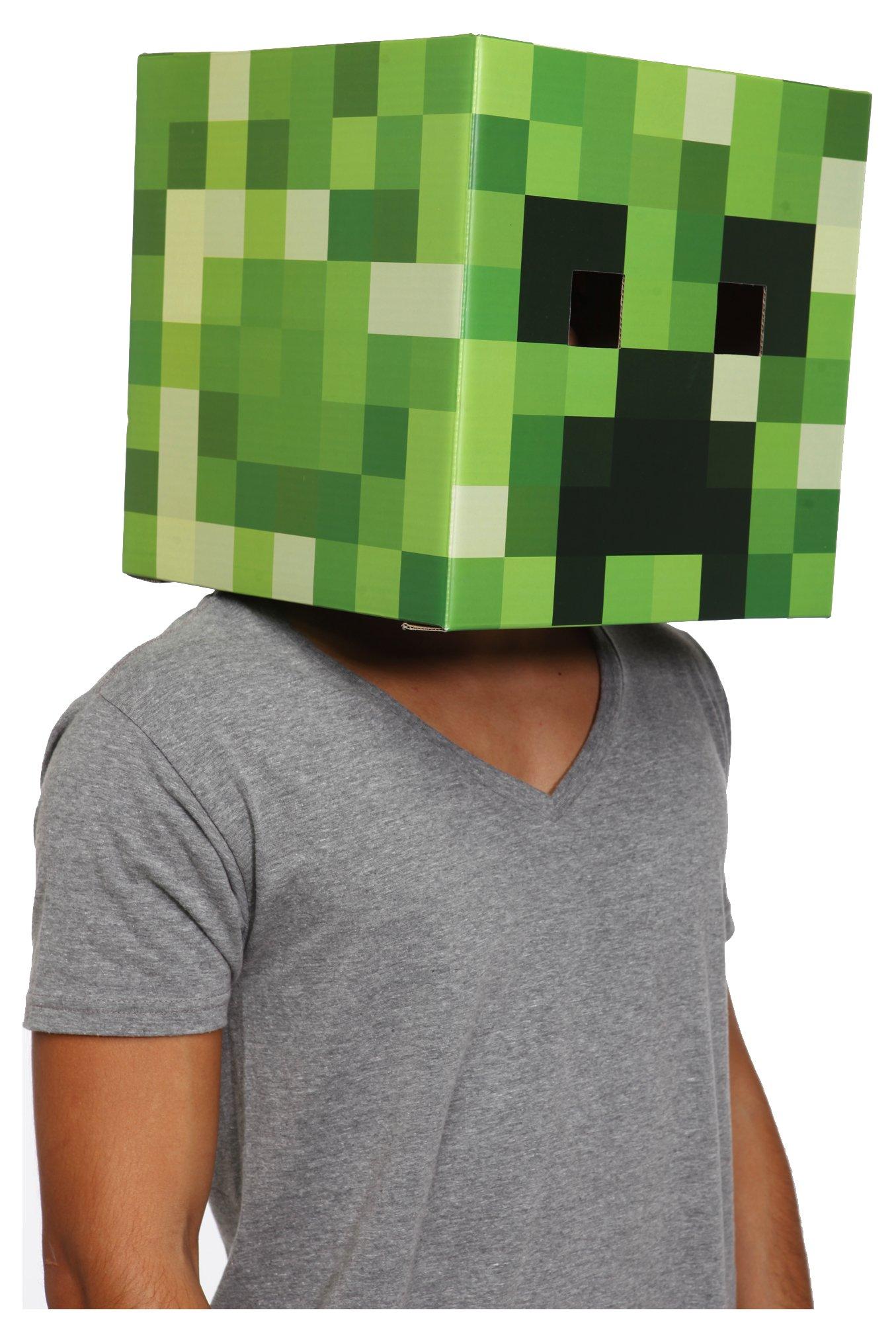 Minecraft Cardboard Creeper Head, , alternate