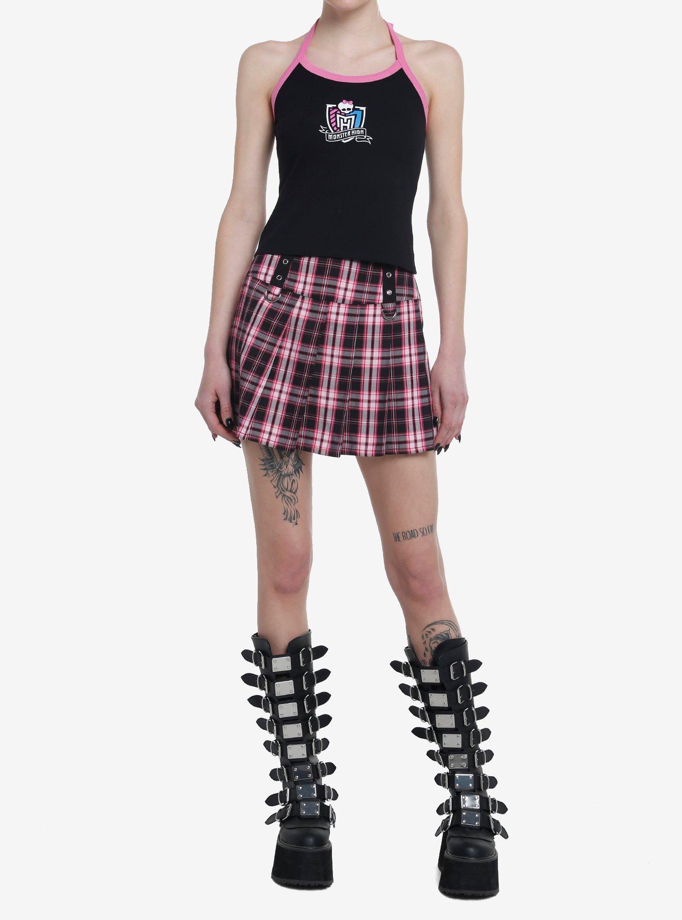 Monster High Logo Girls Halter Tank Top, MULTI, alternate