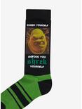 Shrek Check Yourself Crew Socks, , alternate