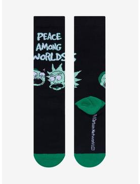 Rick And Morty Peace Among Worlds Crew Socks, , hi-res