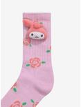 My Melody Rose 3D Plush Crew Socks, , alternate