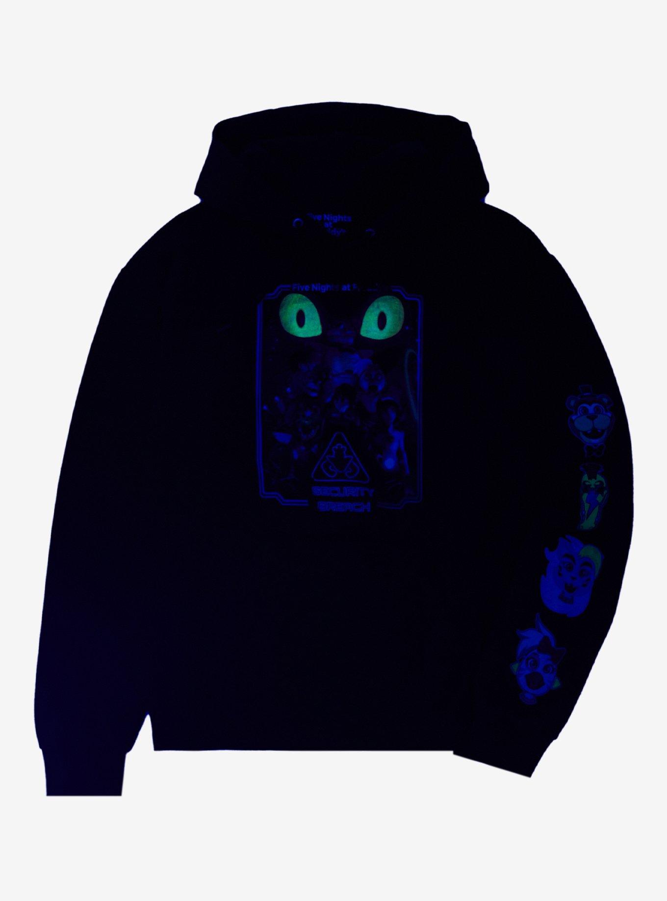 Five Nights At Freddy's: Security Breach Characters Glow-In-The-Dark Hoodie, MULTI, alternate