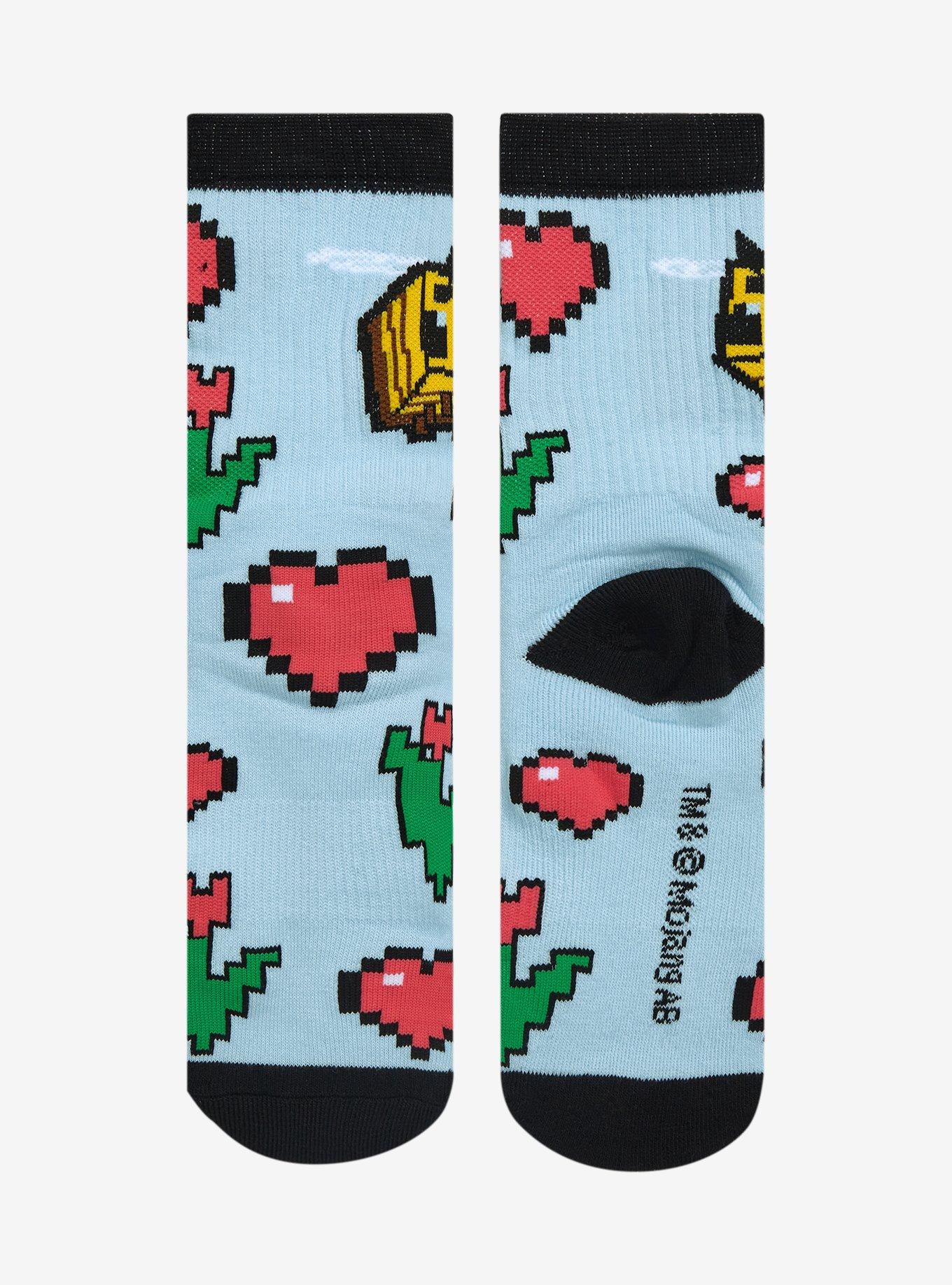 Minecraft Bee Crew Socks, , alternate