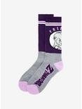Dragon Ball Z Purple Frieza Crew Socks, , alternate