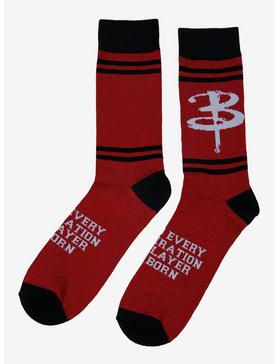 Buffy The Vampire Slayer Logo Crew Socks, , hi-res