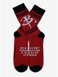 Buffy The Vampire Slayer Logo Crew Socks, , alternate