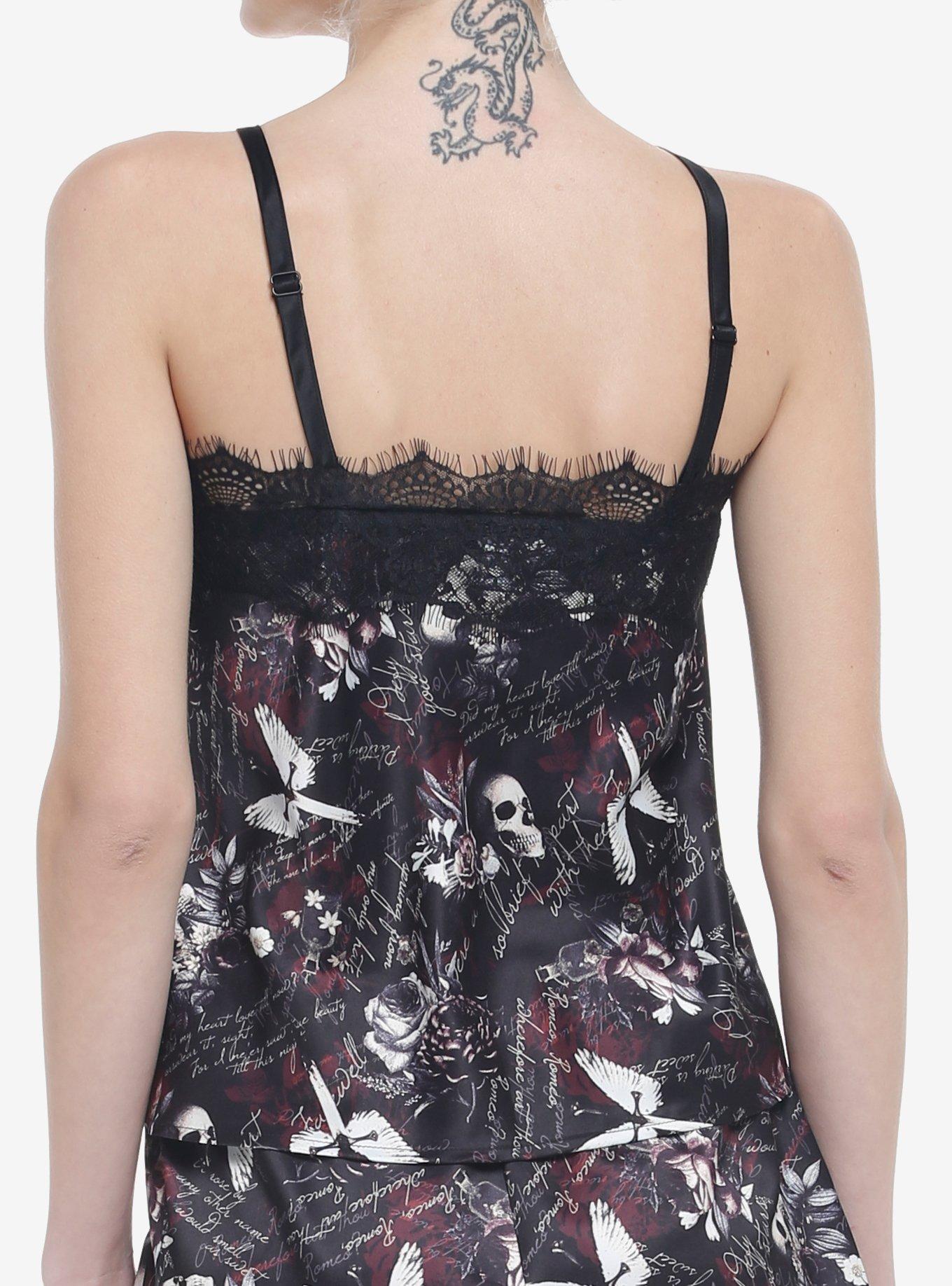 Dark Romance Lace Lounge Girls Cami, MULTI, alternate
