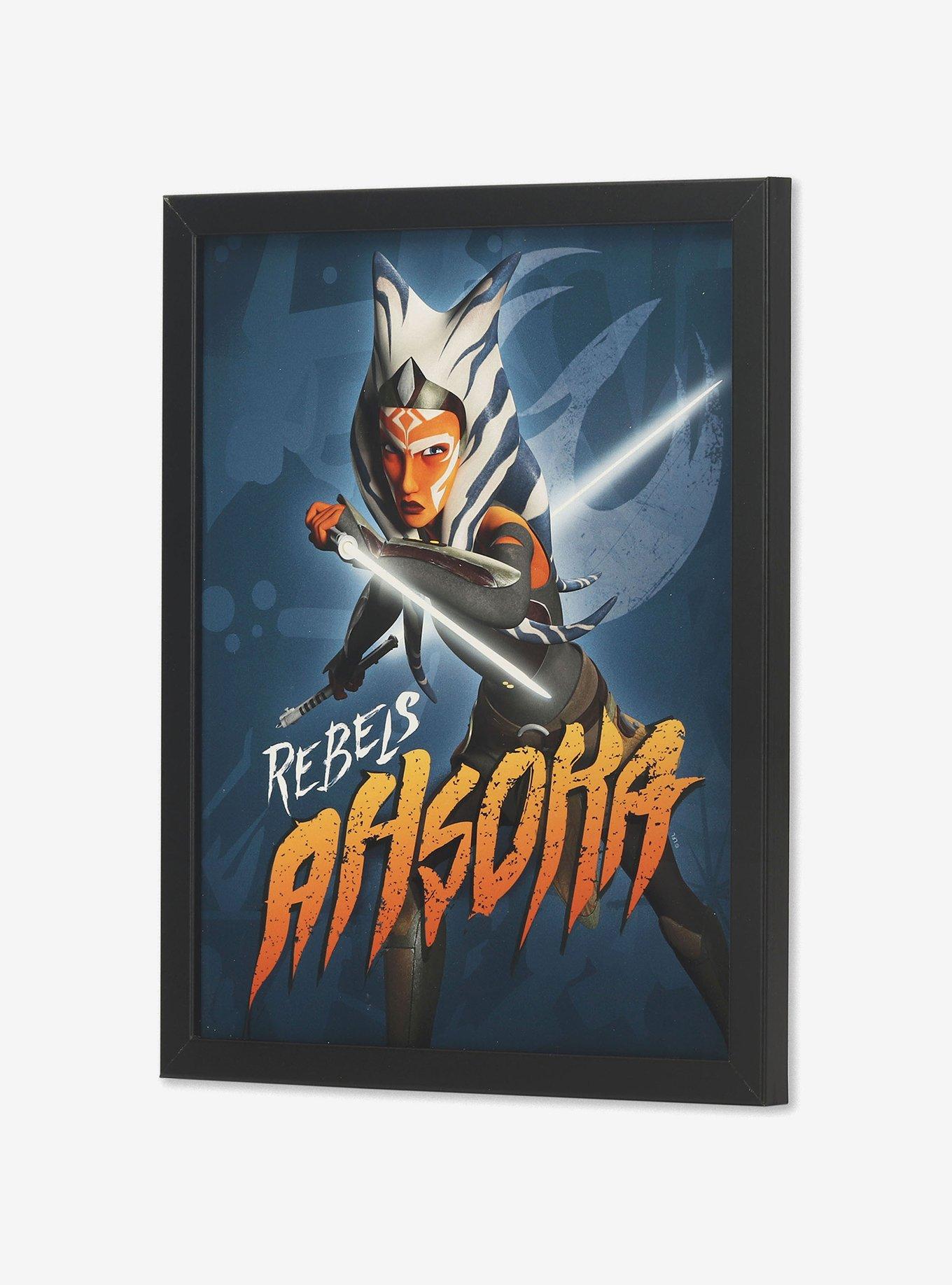 Star Wars The Rebels Ahsoka Tano Clone Wars in Action Framed Wood Wall Decor, , alternate