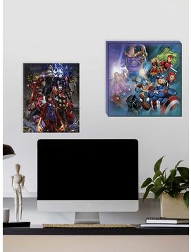 Marvel Avengers Heroes with Thanos Canvas Wall Decor, , hi-res