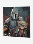 Star Wars The Mandalorian Baby Yoda & Mandalorian Canvas Wall Decor, , alternate