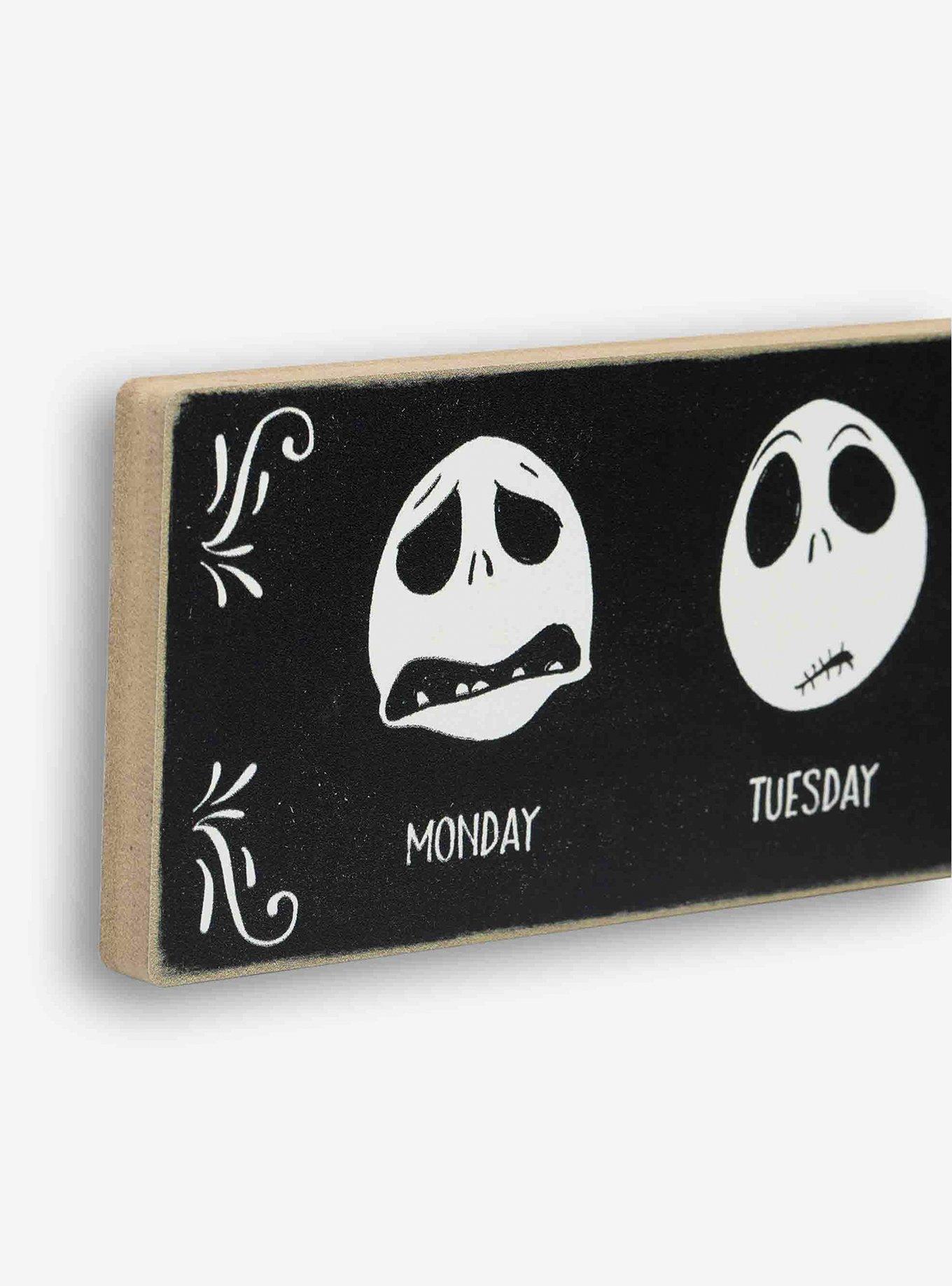 Disney The Nightmare Before Christmas Jack's Week Wood Wall Decor