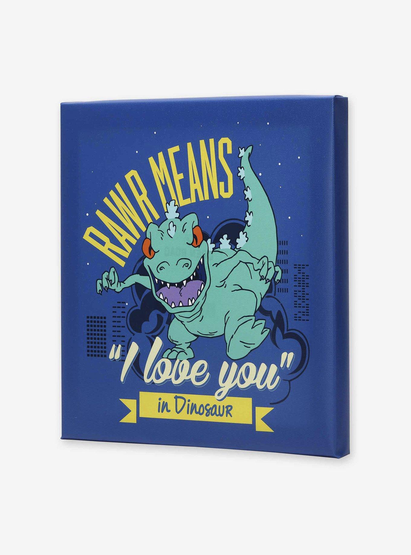 Rugrats Reptar Rawr Means I Love You Canvas Wall Decor, , hi-res