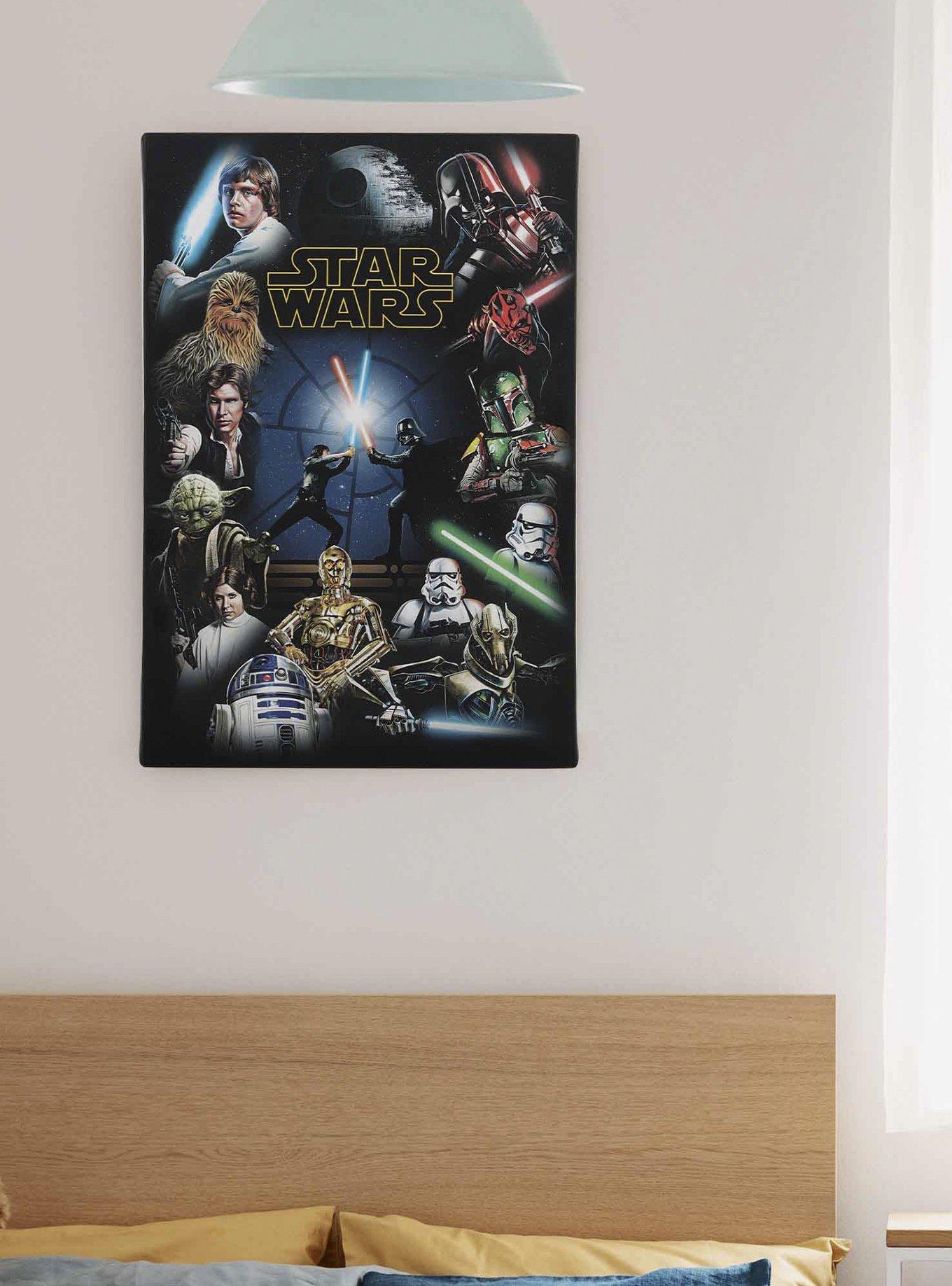 Star Wars Character Collage Gallery Wrapped Canvas Wall Decor, , alternate