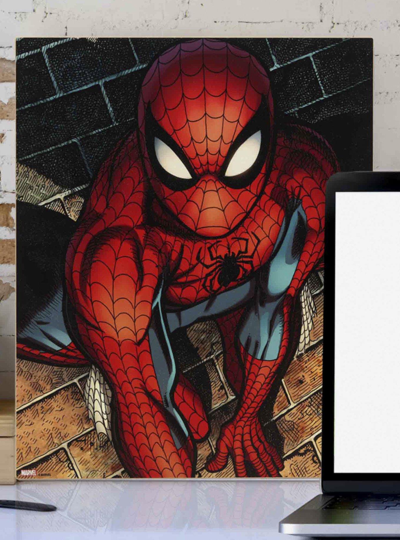 Marvel Spider-Man Brick Wall Close-Up Wood Wall Decor, , hi-res