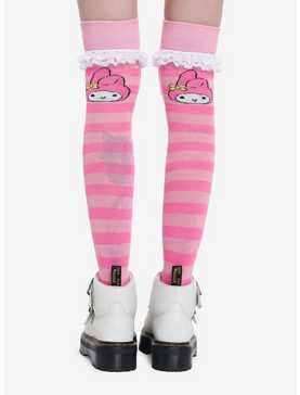 My Melody Stripe Over-The-Knee Socks, , hi-res