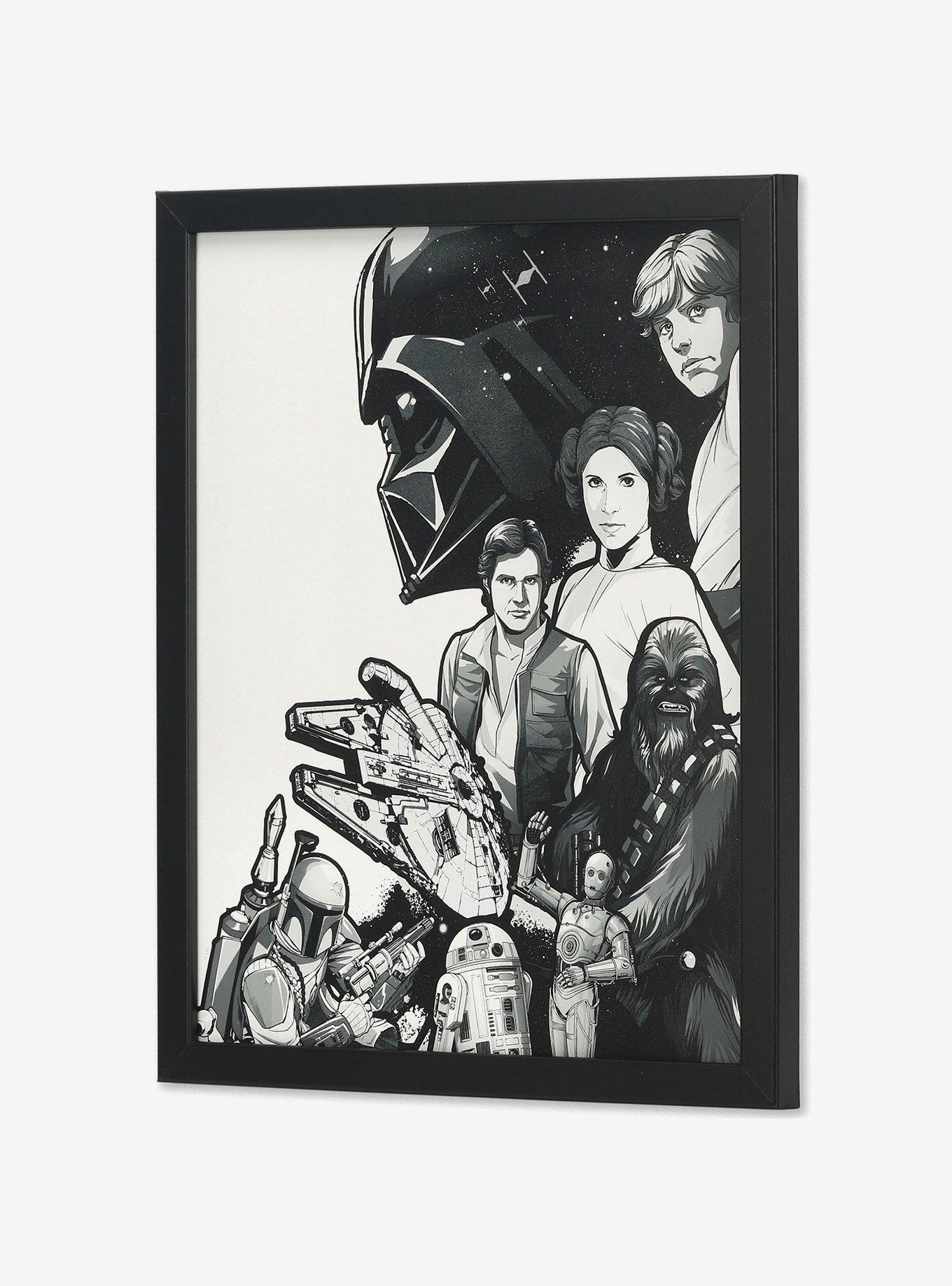 Star Wars Featured Characters Framed Wood Wall Decor, , alternate