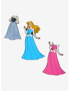 Loungefly Disney Sleeping Beauty Aurora Interchangeable Dress Enamel Pin Set, , hi-res
