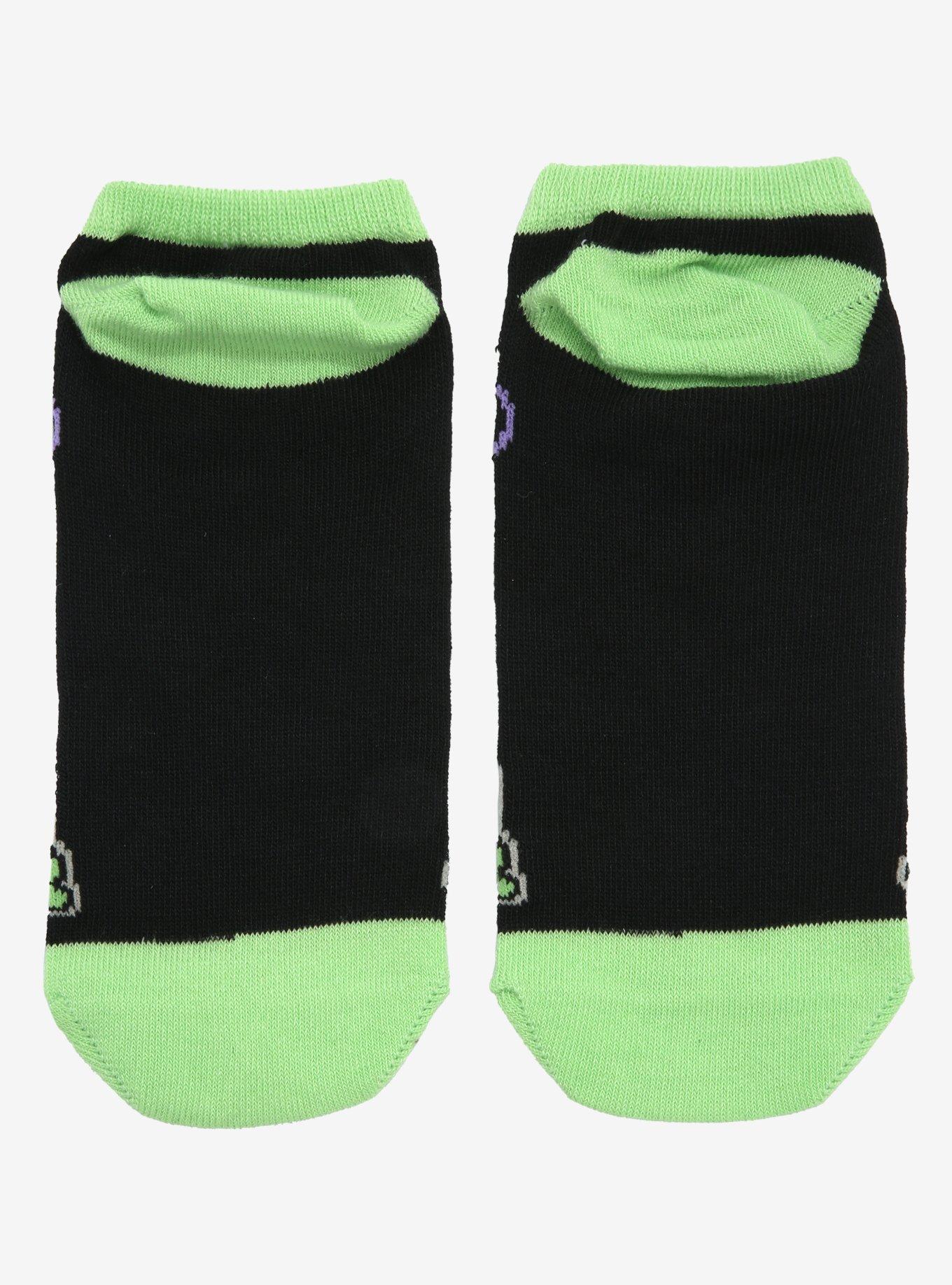 Wizard Frog No-Show Socks, , alternate