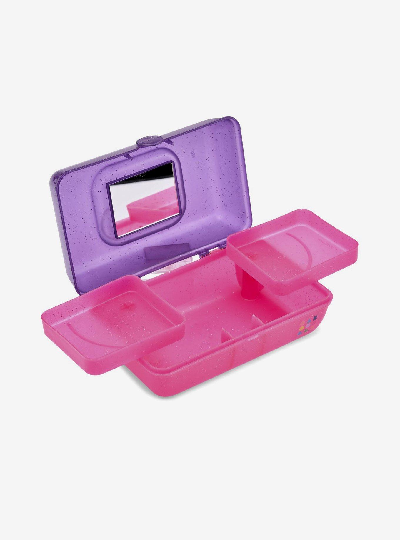 Caboodles Pretty In Petite Retro Graffiti Purple Sparkle Over Pink Sparkle, , alternate