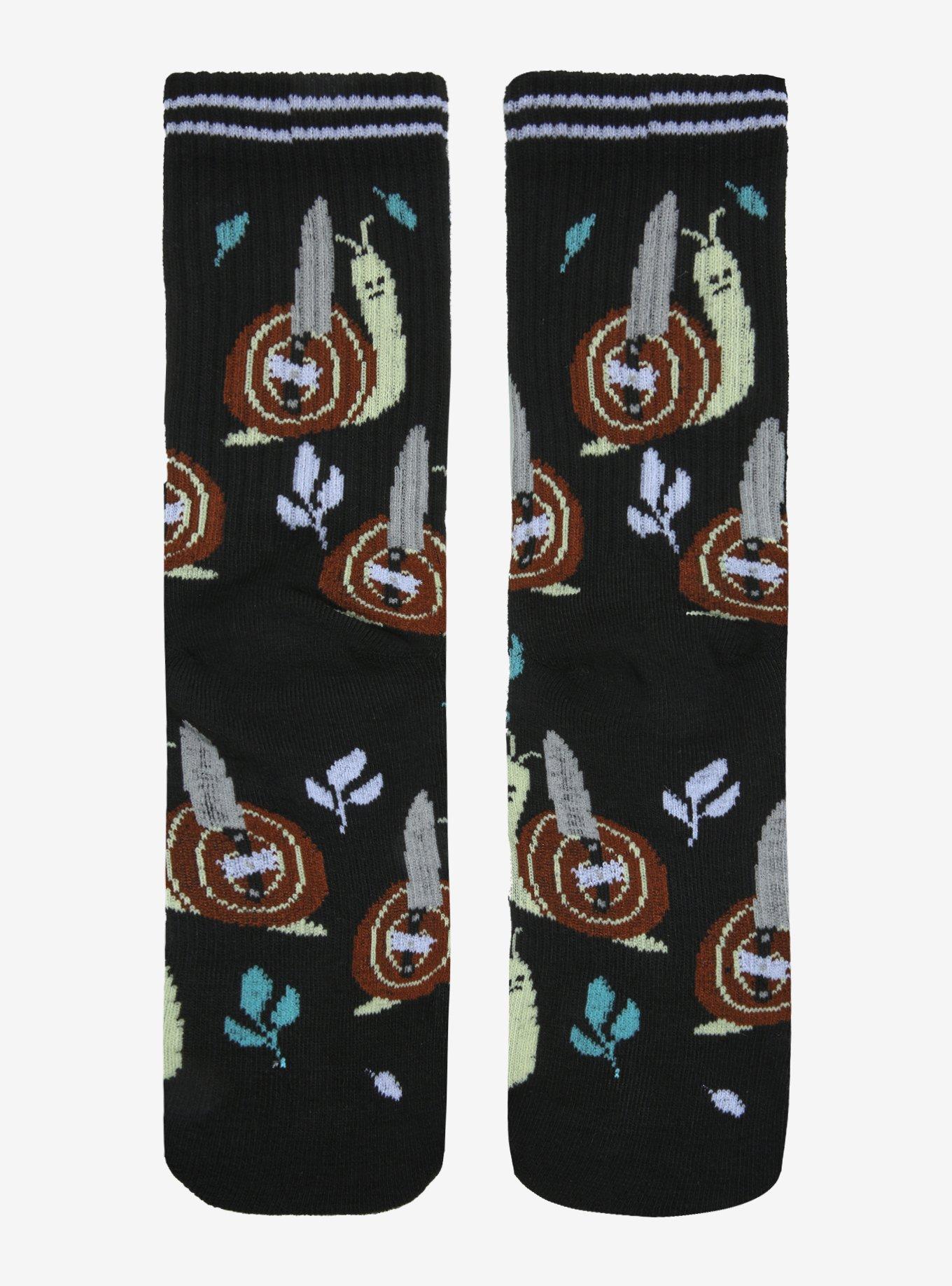 Snail With Knife Crew Socks, , hi-res