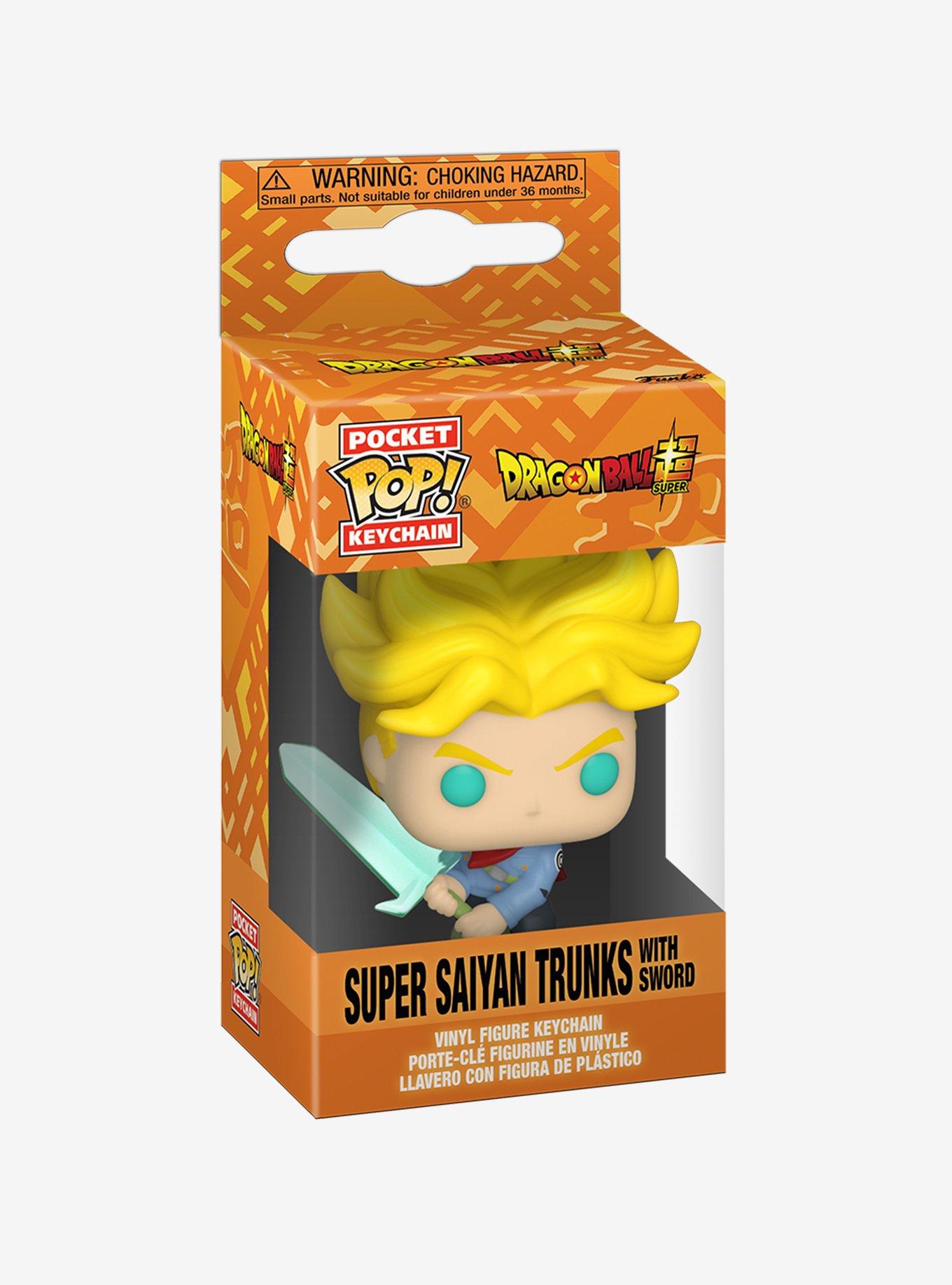 Funko Pocket Pop! Dragon Ball Z Super Super Saiyan Trunks with Sword Vinyl Figure Keychain, , alternate