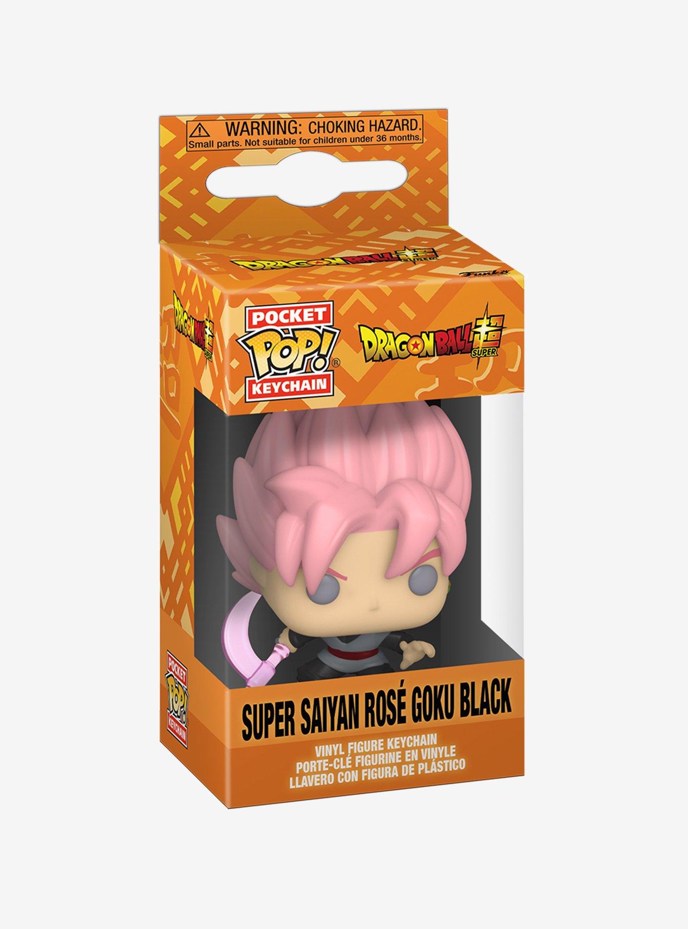 Funko Pocket Pop! Dragon Ball Z Super Super Saiyan Ros&eacute; Goku Black Vinyl Figure Keychain, , alternate