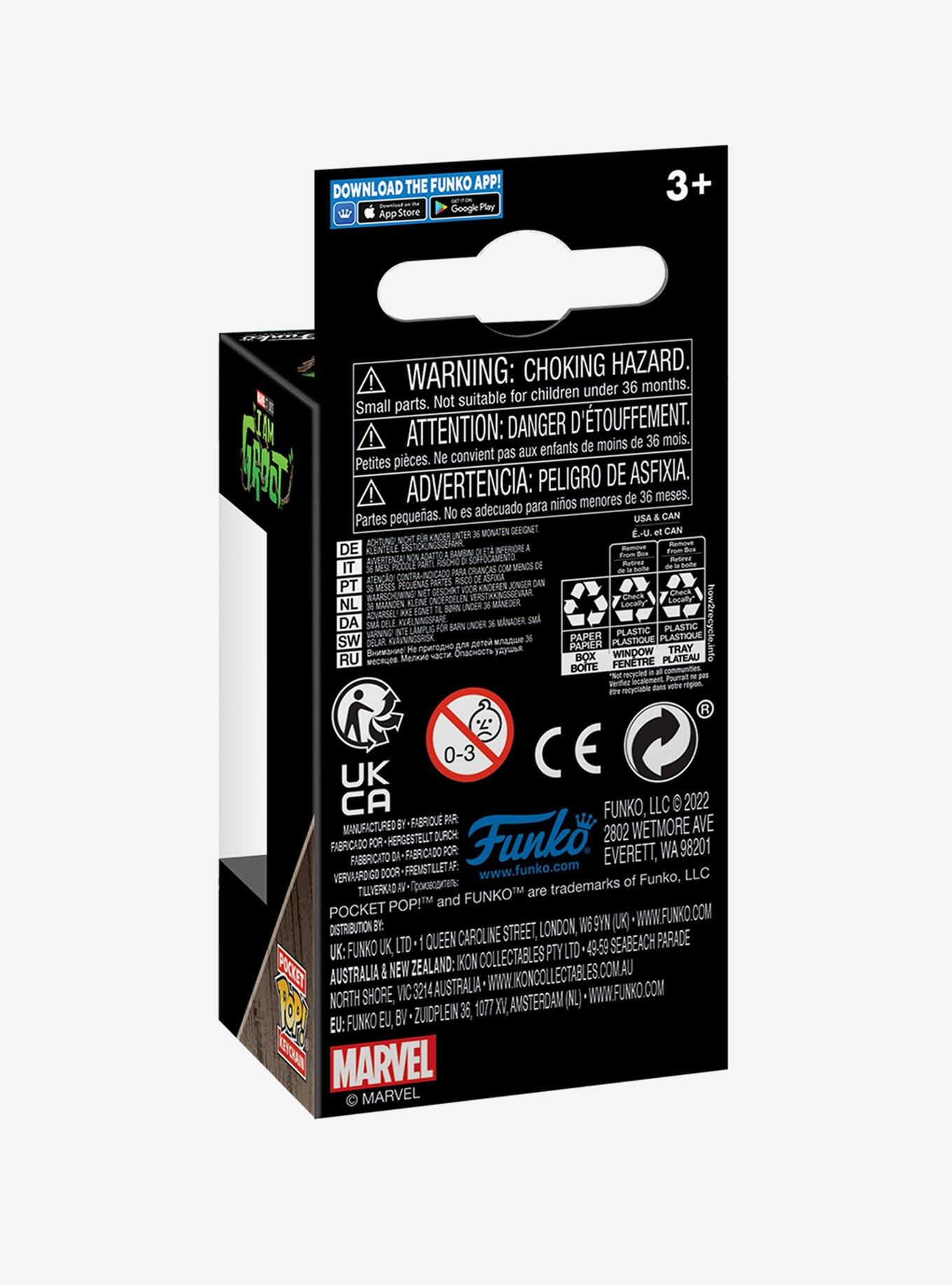 Funko Pocket Pop! Marvel I Am Groot Groot in Onesie Vinyl Figure Keychain, , alternate