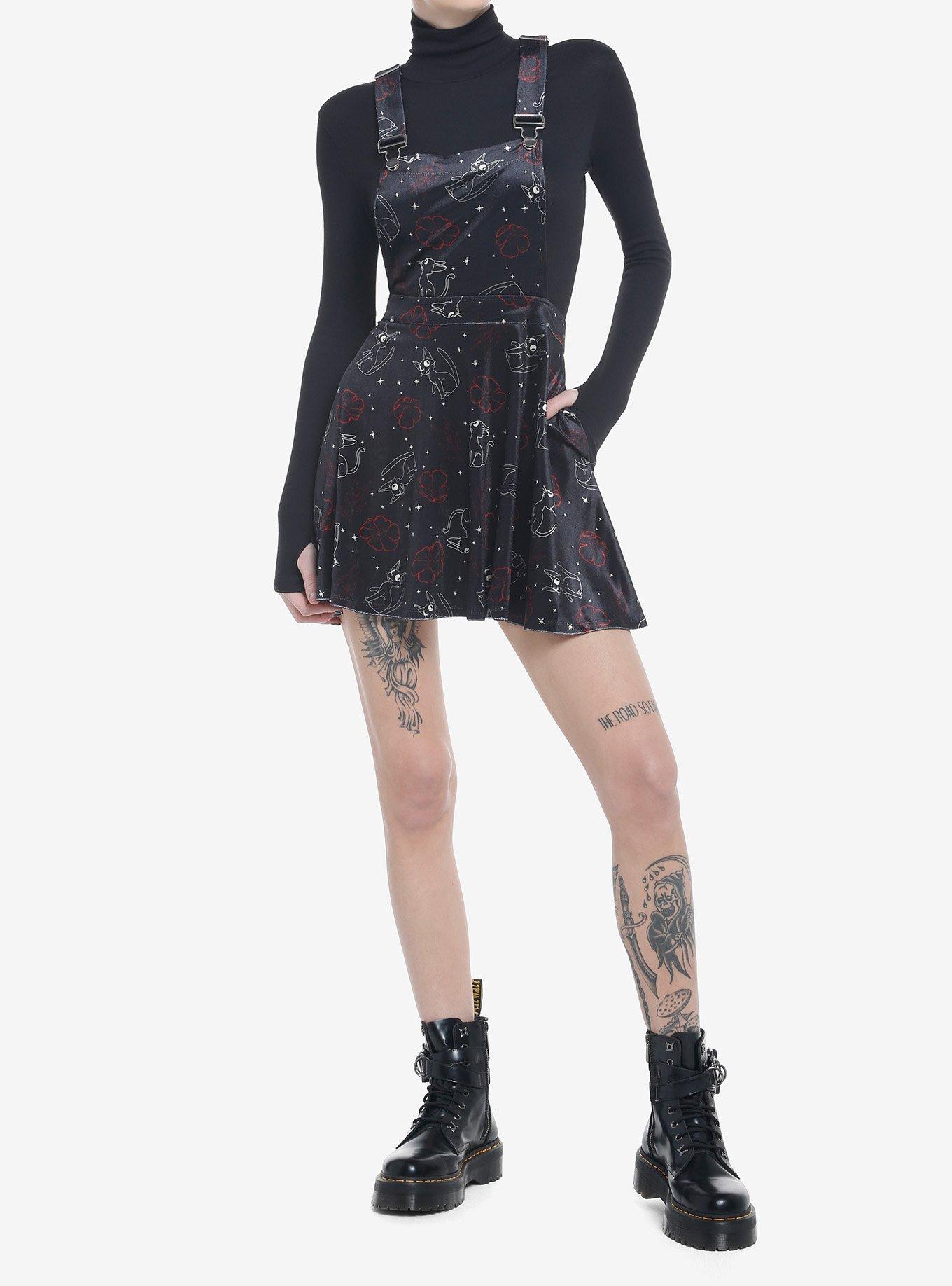 Studio Ghibli Kiki's Delivery Service Jiji Star Velvet Skirtall, , hi-res