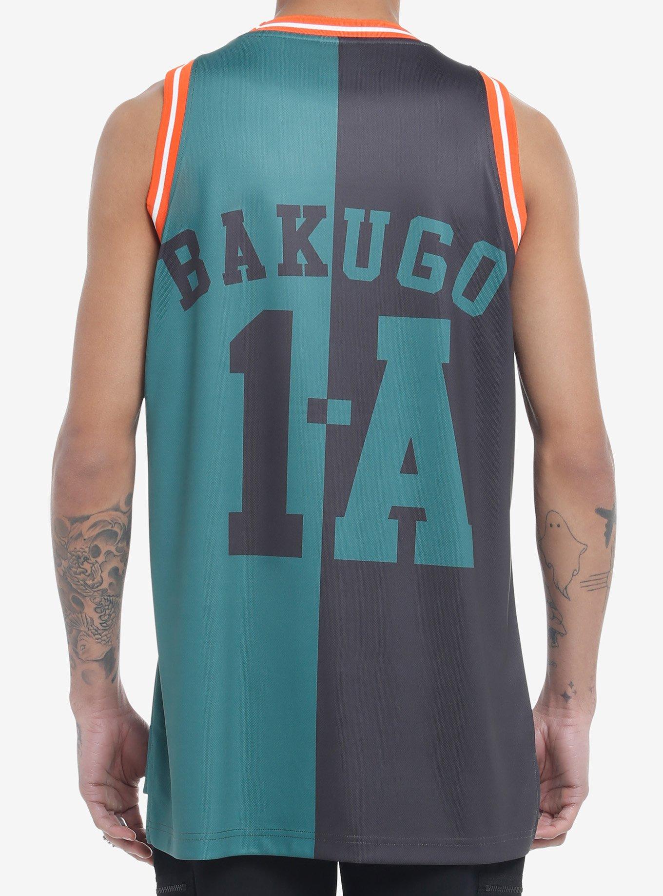 My Hero Academia Bakugo Split Basketball Jersey, MULTI, alternate