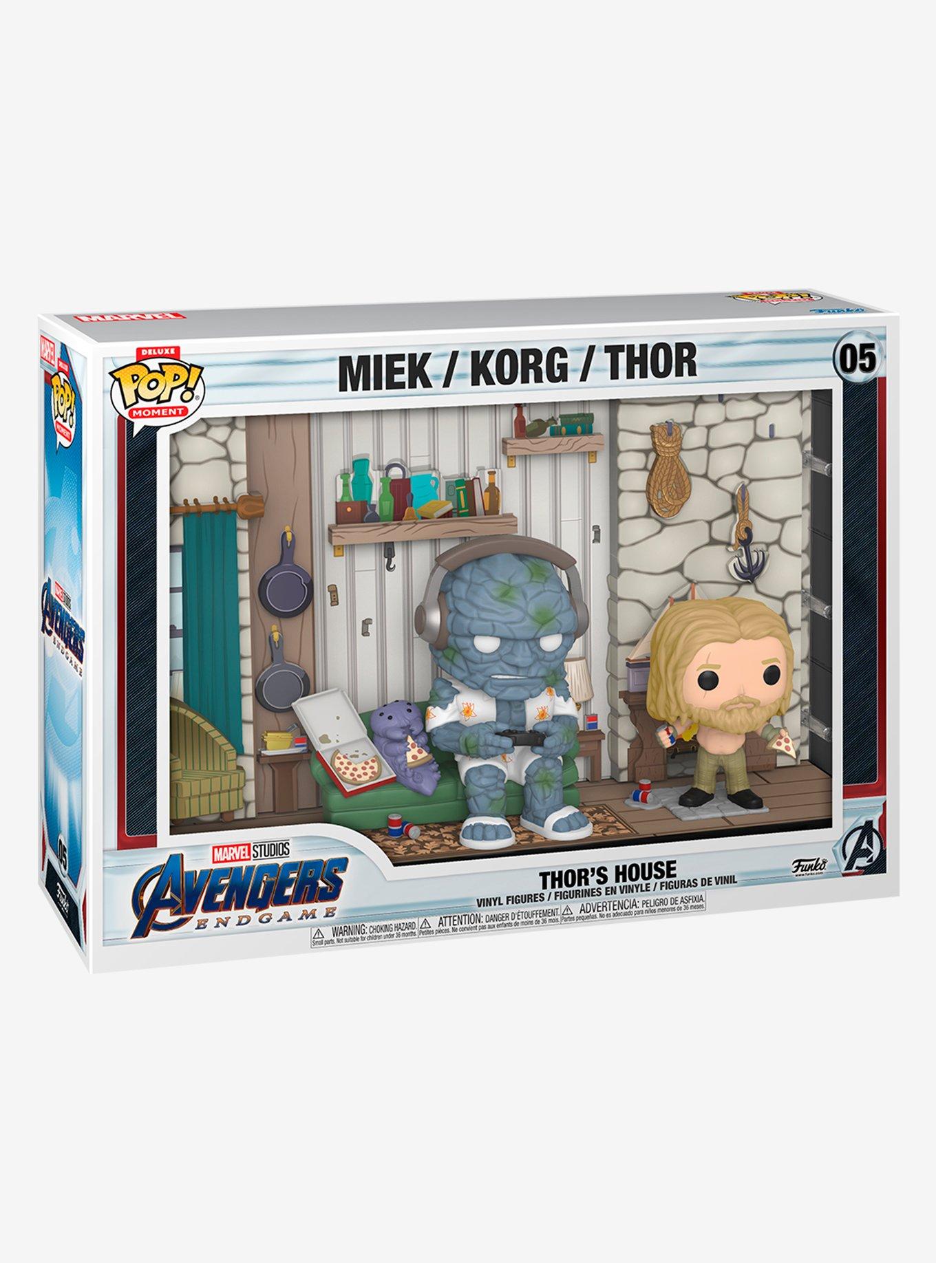 Funko Pop! Deluxe Movie Moment Marvel Avengers: Endgame Thor's House Vinyl Figures, , alternate