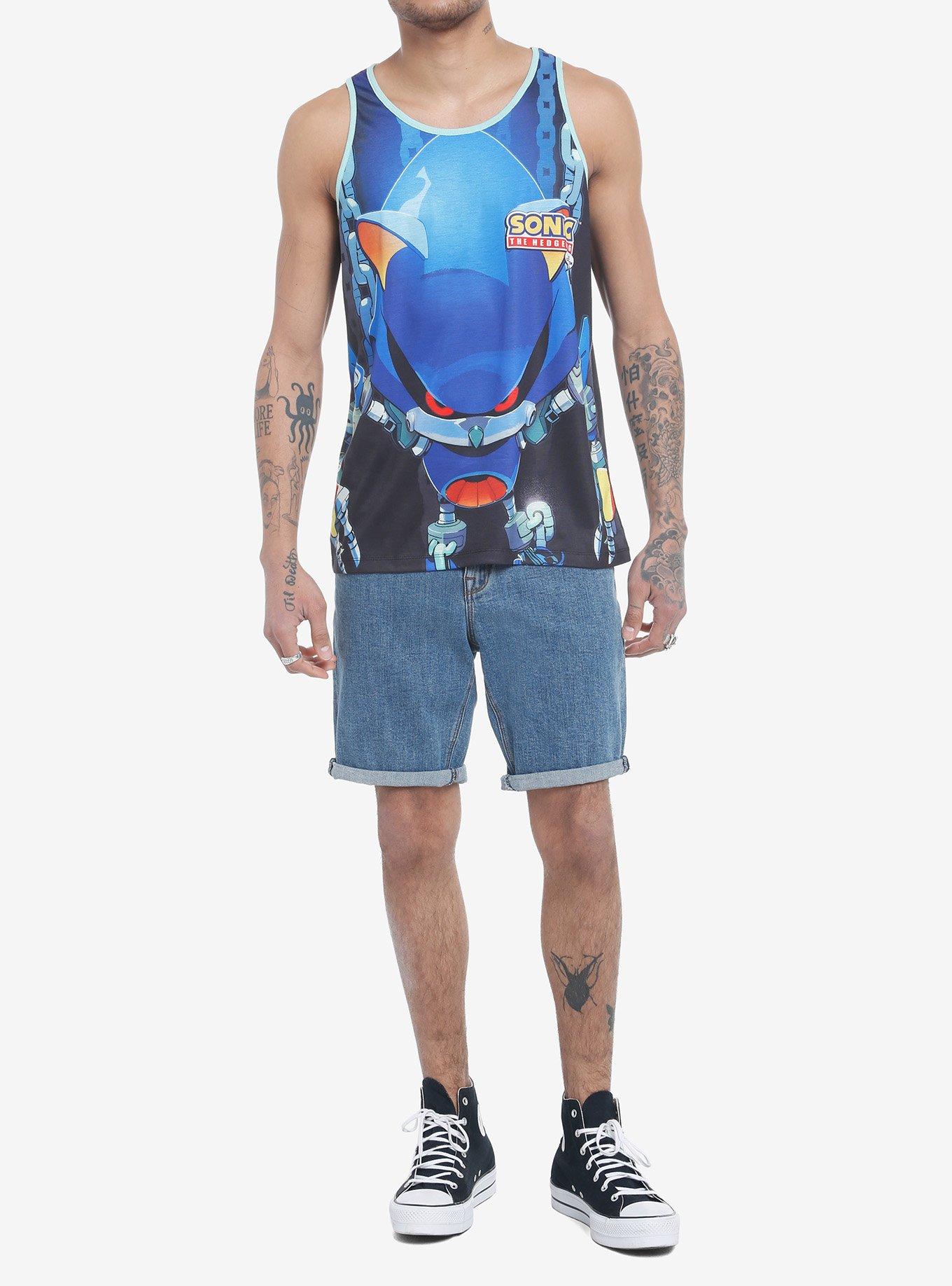 Sonic The Hedgehog Metal Sonic Tank Top, BLACK, alternate