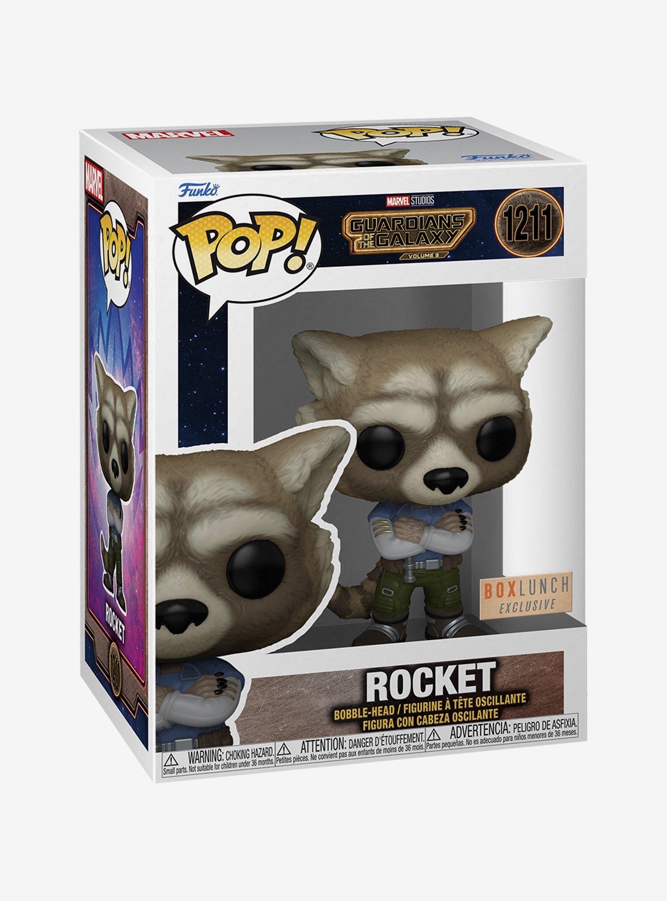 Funko Pop! Marvel Guardians of the Galaxy Rocket Raccoon Vinyl Bobble-Head - BoxLunch Exclusive, , hi-res